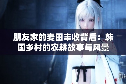 朋友家的麦田丰收背后：韩国乡村的农耕故事与风景