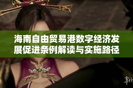 海南自由贸易港数字经济发展促进条例解读与实施路径探讨