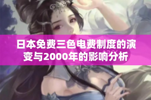 日本免费三色电费制度的演变与2000年的影响分析