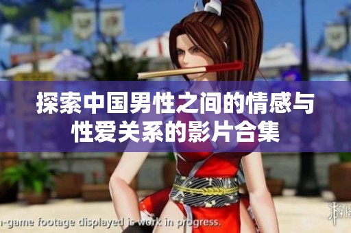 探索中国男性之间的情感与性爱关系的影片合集