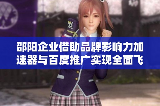 邵阳企业借助品牌影响力加速器与百度推广实现全面飞跃