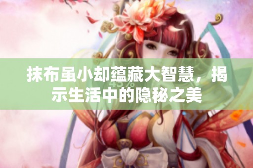 抹布虽小却蕴藏大智慧，揭示生活中的隐秘之美