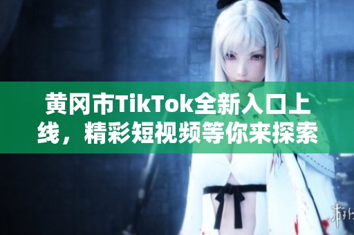 黄冈市TikTok全新入口上线，精彩短视频等你来探索