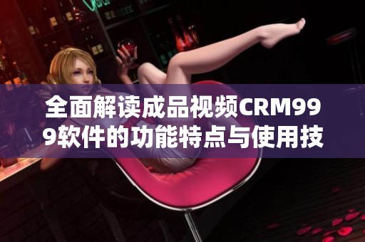 全面解读成品视频CRM999软件的功能特点与使用技巧
