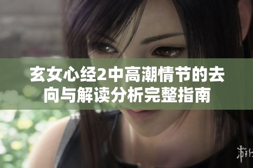 玄女心经2中高潮情节的去向与解读分析完整指南