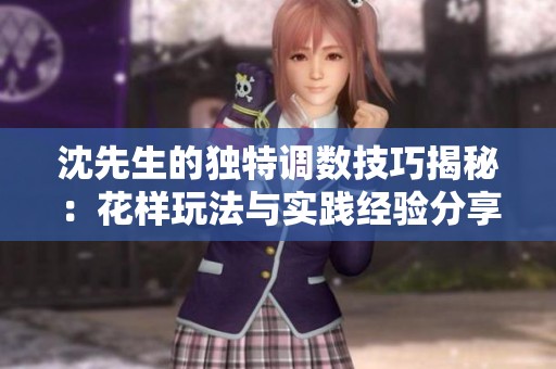 沈先生的独特调数技巧揭秘：花样玩法与实践经验分享