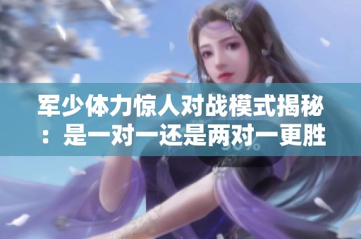 军少体力惊人对战模式揭秘：是一对一还是两对一更胜一筹
