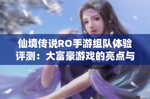 仙境传说RO手游组队体验评测：大富豪游戏的亮点与不足分析