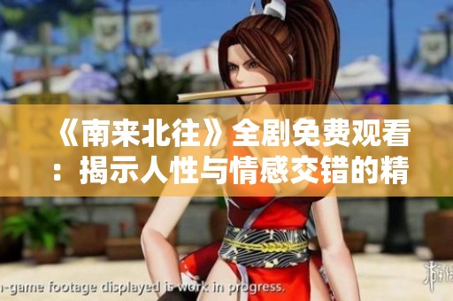 《南来北往》全剧免费观看：揭示人性与情感交错的精彩故事