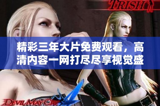 精彩三年大片免费观看，高清内容一网打尽尽享视觉盛宴