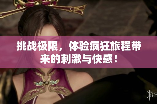 挑战极限，体验疯狂旅程带来的刺激与快感！