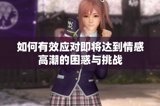 如何有效应对即将达到情感高潮的困惑与挑战