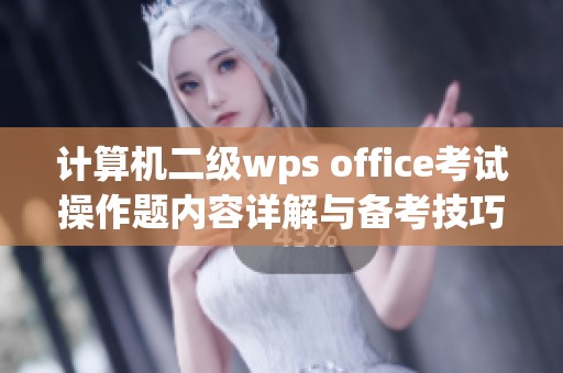 计算机二级wps office考试操作题内容详解与备考技巧分享
