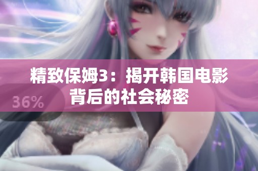 精致保姆3：揭开韩国电影背后的社会秘密
