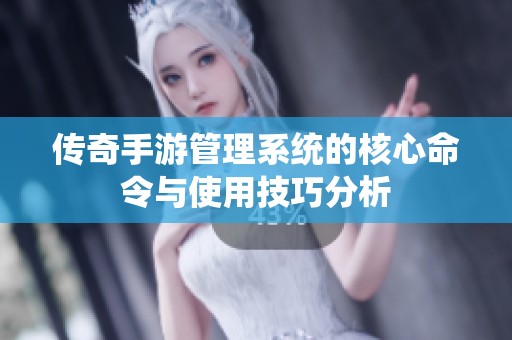 传奇手游管理系统的核心命令与使用技巧分析