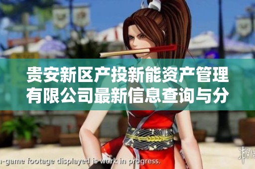贵安新区产投新能资产管理有限公司最新信息查询与分析
