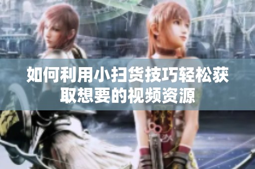 如何利用小扫货技巧轻松获取想要的视频资源