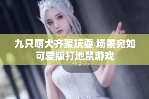 九只萌犬齐聚玩耍 场景宛如可爱版打地鼠游戏