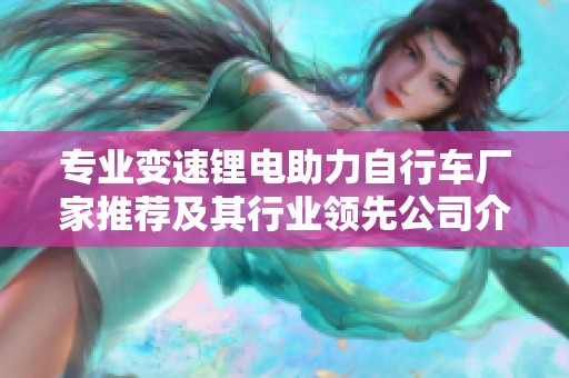 专业变速锂电助力自行车厂家推荐及其行业领先公司介绍
