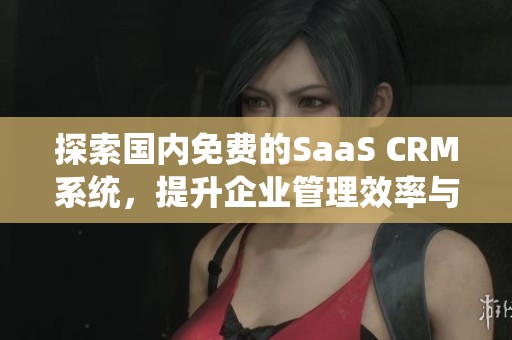 探索国内免费的SaaS CRM系统，提升企业管理效率与客户关系
